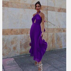 COPY - Zara halter chiffon flowly dress